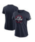 ფოტო #1 პროდუქტის Women's Navy Houston Texans 2023 AFC South Division Champions Trophy Collection T-shirt