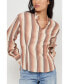 ფოტო #10 პროდუქტის Women's Simone Button Down Long Sleeve Shirt