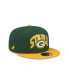 Фото #2 товара Men's X Staple Green, Gold Green Bay Packers Pigeon 9Fifty Snapback Hat