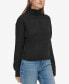 Фото #5 товара Women's Patched Mock Neck Sweater