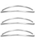 ფოტო #1 პროდუქტის Silver-Tone 3-Pc. Set Twist Bangle Bracelets, Created for Macy's