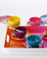 Фото #5 товара Garden Floral Melamine Assorted 6" Appetizer Plate, Service for 6