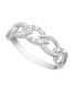 Diamond Link Band Ring (1/10 ct. t.w.) in Sterling Silver