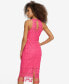 ფოტო #2 პროდუქტის Women's Eyelet-Lace Tasseled-Hem A-Line Dress