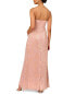 Aidan Mattox Strapless Pleated Gown Women's 16