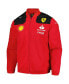 Men's Red Scuderia Ferrari Team Full-Zip Jacket