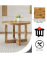 Фото #7 товара Circular Dining Table with MDF Top, 42"x42"x30"