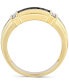 ფოტო #3 პროდუქტის Men's Black & White Diamond Ring (1/2 ct. t.w.) in 10k Gold