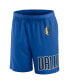 ფოტო #3 პროდუქტის Men's Royal Dallas Mavericks Free Throw Mesh Shorts