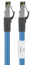 Фото #8 товара Wentronic 45663 - 7.5 m - Cat8.1 - SF/UTP (S-FTP) - RJ-45 - RJ-45 - Blue