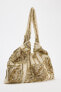 BUCKET BAG WITH BEADING