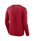Фото #2 товара Men's Crimson Alabama Crimson Tide Big and Tall Two-Hit Graphic Long Sleeve T-shirt
