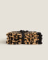 Pack of leopard print velour hand towels (pack of 3)