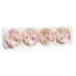 Фото #2 товара Ёлочные шарики Белый Розовый Polyfoam Ткань 8 x 8 x 8 cm (4 штук)