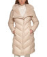 Фото #1 товара Women's Faux-Fur-Lined Hooded Down Puffer Coat