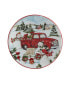 Фото #2 товара Red Truck Snowman 4 Piece Canape Plate Set