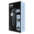 Braun Series 6 61-N1200s - Foil shaver - Stainless steel - Buttons - Black - LED - Battery