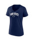 ფოტო #3 პროდუქტის Women's Navy Penn State Nittany Lions Evergreen Campus V-Neck T-shirt