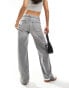 Фото #2 товара Pimkie low rise wide leg jeans in light grey wash