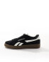 Reebok Club C Grounds trainers in black with gum sole