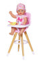 Zapf BABY born Highchair - Doll high chair - 3 yr(s) - Pink - White - Wood - Baby doll - BABY born - Child