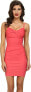 Фото #1 товара Stop Staring! 237618 Womens Spagetti Strap Sheath Dress Coral Size X-Small