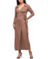 ფოტო #7 პროდუქტის Women's Comfortable Collared Wrap Maxi Dress