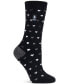 Women's Ultra Lite Orchid Hearts Crew Socks