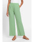 ფოტო #7 პროდუქტის Women's Anna Fit Wide Leg Cropped Pull-On Crinkle Pant