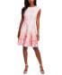 Фото #1 товара Women's Scattered Floral-Print Fit & Flare Dress