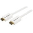 Фото #1 товара StarTech.com 1m (3 ft) White CL3 In-wall High Speed HDMI Cable - Ultra HD 4k x 2k HDMI Cable - HDMI to HDMI M/M - 1 m - HDMI Type A (Standard) - HDMI Type A (Standard) - 4000 x 2000 pixels - 10.2 Gbit/s - White