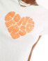 Фото #2 товара Converse Colourful Heart tee in white