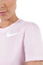 Фото #3 товара Футболка женская Nike W Nsw Tee Swoosh Crop Pembe DJ1828-695