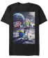 Disney Pixar Men's Toy Story Buzz Moon Landing Short Sleeve T-Shirt Черный, L - фото #1