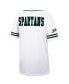 Фото #2 товара Men's White and Green Michigan State Spartans Free Spirited Baseball Jersey