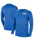 Фото #4 товара Men's Blue UCLA Bruins Sideline Game Day Velocity Performance Long Sleeve T-shirt