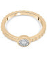 ფოტო #3 პროდუქტის Diamond Miracle-Plate Textured Ring (1/10 ct. t.w.) in Gold Vermeil, Created for Macy's
