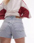 Фото #3 товара Topshop Petite comfort stretch denim short in bleach