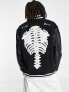 Фото #2 товара Sixth June bones varsity jacket in black