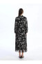 Фото #2 товара Платье женское LC WAIKIKI Classic с цветочным узором и воротником в виде рубашки