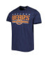 Фото #3 товара Men's Navy Chicago Bears Logo Team Stripe T-Shirt