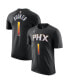 ფოტო #1 პროდუქტის Men's Devin Booker Black Phoenix Suns 2022/23 Statement Edition Name and Number T-shirt