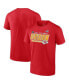 Фото #5 товара Men's Red Kansas City Chiefs 2022 AFC West Division Champions Big and Tall Divide and Conquer T-shirt