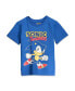 Toddler Boys Sonic the Hedgehog Athletic Pullover T-Shirt & Shorts Outfit Set to