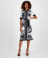 ფოტო #1 პროდუქტის Women's Paisley-Print Shirtdress