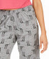 ფოტო #6 პროდუქტის Women's Sleepwell Printed Knit Capri Pajama Pant Made with Temperature Regulating Technology