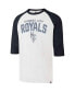 Фото #3 товара Men's Cream Distressed Kansas City Royals City Connect Crescent Franklin Raglan Three-Quarter Sleeve T-shirt