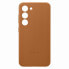 Фото #4 товара Чехол для смартфона из натуральной кожи Samsung Galaxy S23 Leather для модели верблюд