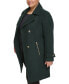 ფოტო #3 პროდუქტის Women's Plus Size Notched-Collar Double-Breasted Cutaway Coat