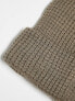 New Balance waffle knit beanie in mushroom grey